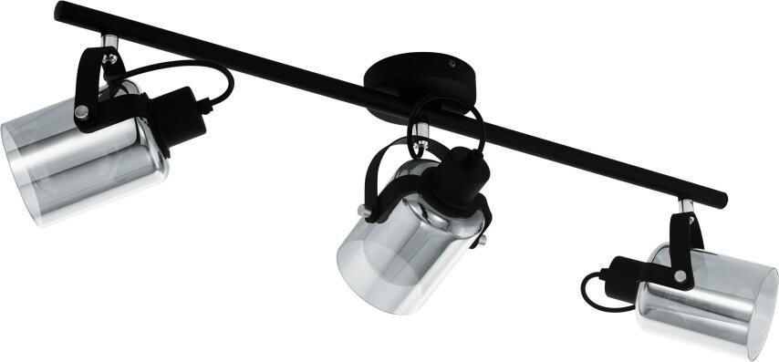 EGLO  Berregas Spot - E27 - 77 5 cm - Zwart Grijs
