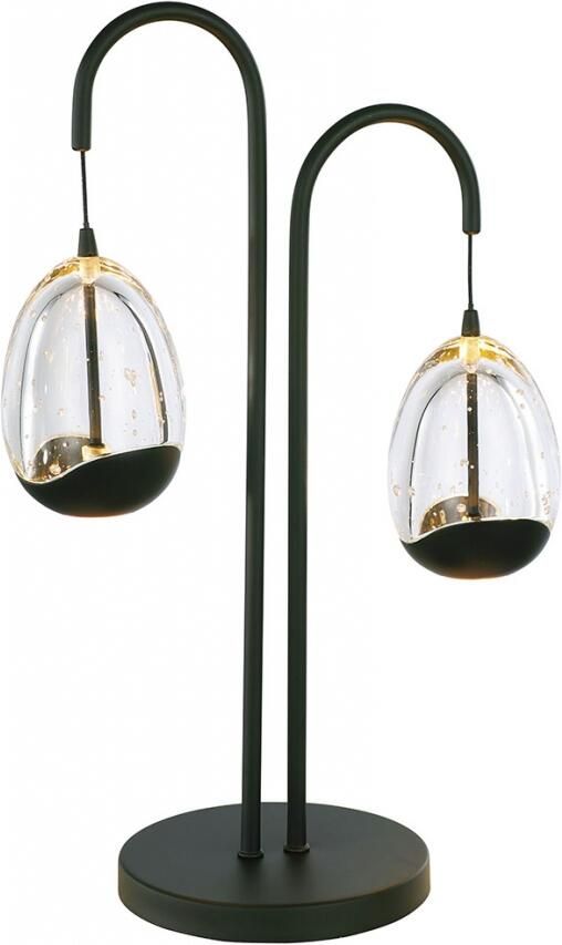 Highlight Tafellamp Clear Egg 2 lichts H 48 cm helder-zwart