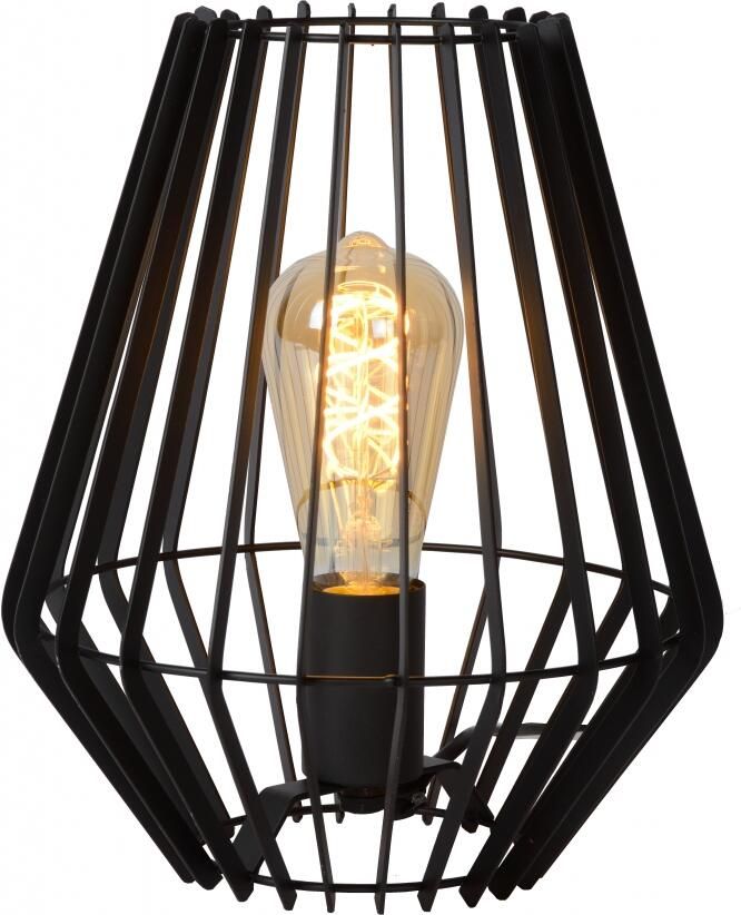 Lucide REDA Tafellamp Ø 22 cm 1xE27 Zwart