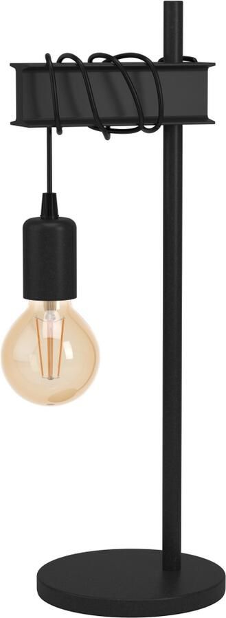 EGLO Townshend Metalen tafellamp balk 1 lichts zwart