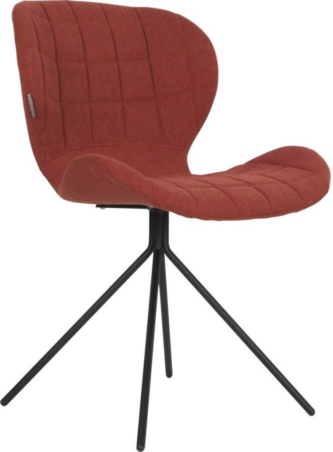 Zuiver OMG Eetkamerstoelen Oranje Set van 2