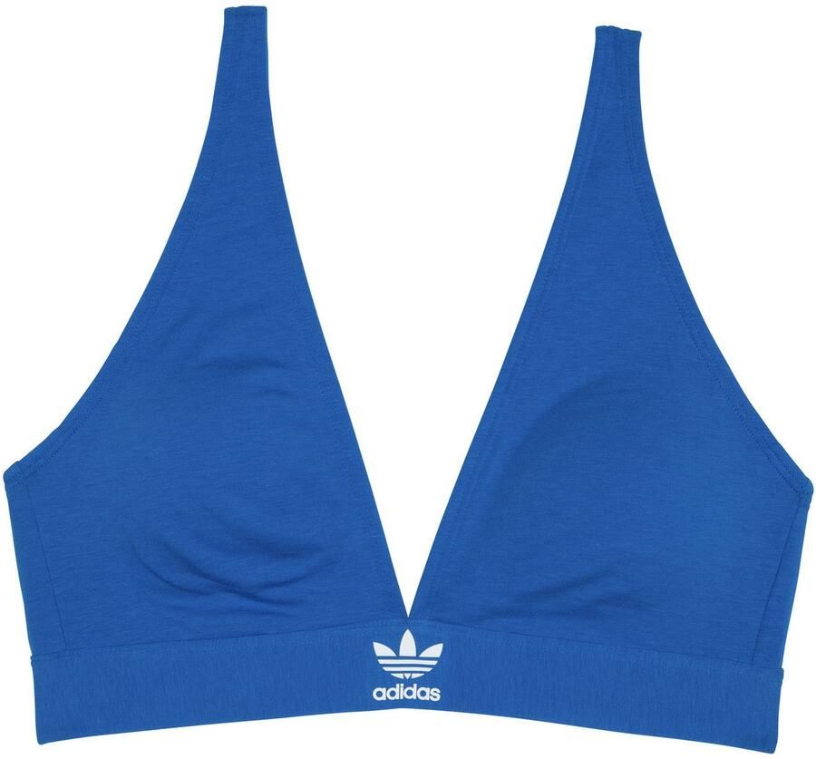 Adidas Originals Triangel-bh Comfort Flex Cotton met racerback-design diepe v-hals zonder beugel