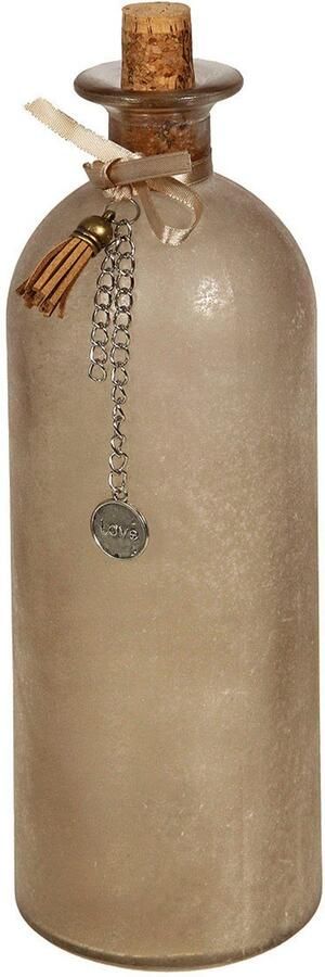 Ambiente Haus Decoratieve fles Handgemaakt Glas Decoratie Sierflessen Glazen fles