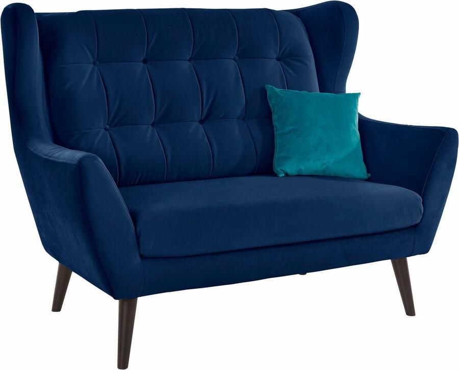 Andas 2-zitsbank Hemmink met knoopstiksels