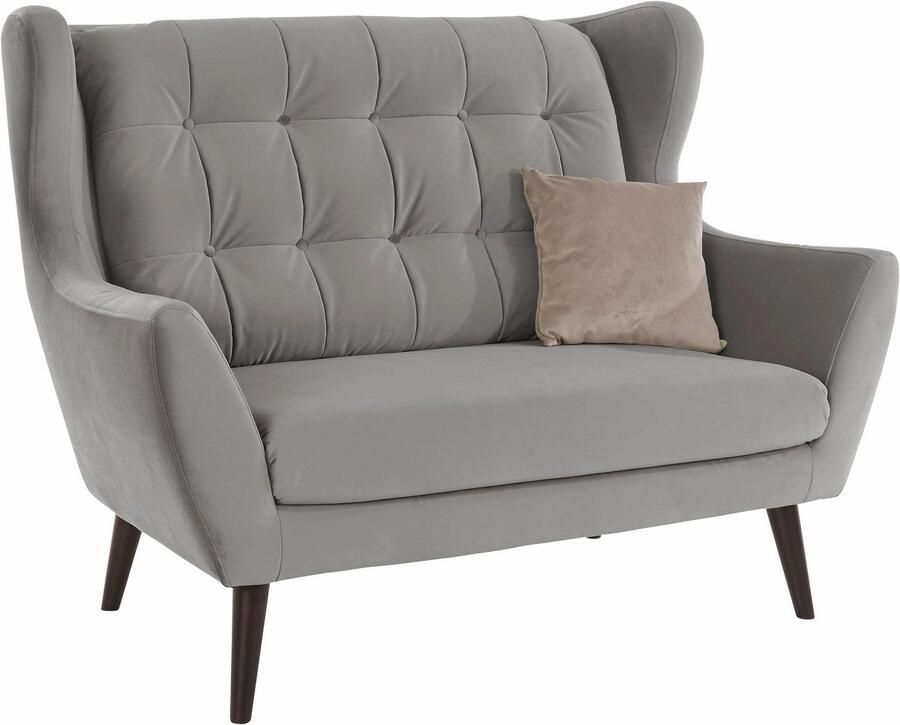 Andas 2-zitsbank Hemmink met knoopstiksels