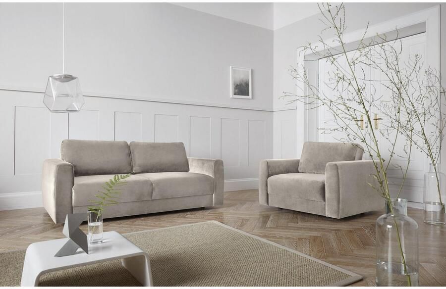 Andas 2-zitsbank Hobro in 3 stofkwaliteiten in vele kleuren design by morten georgsen