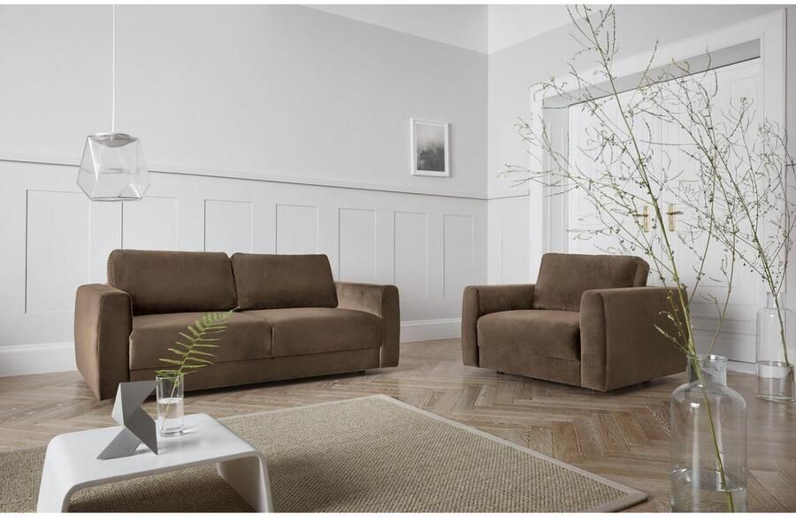 Andas 2-zitsbank Hobro in 3 stofkwaliteiten in vele kleuren design by morten georgsen