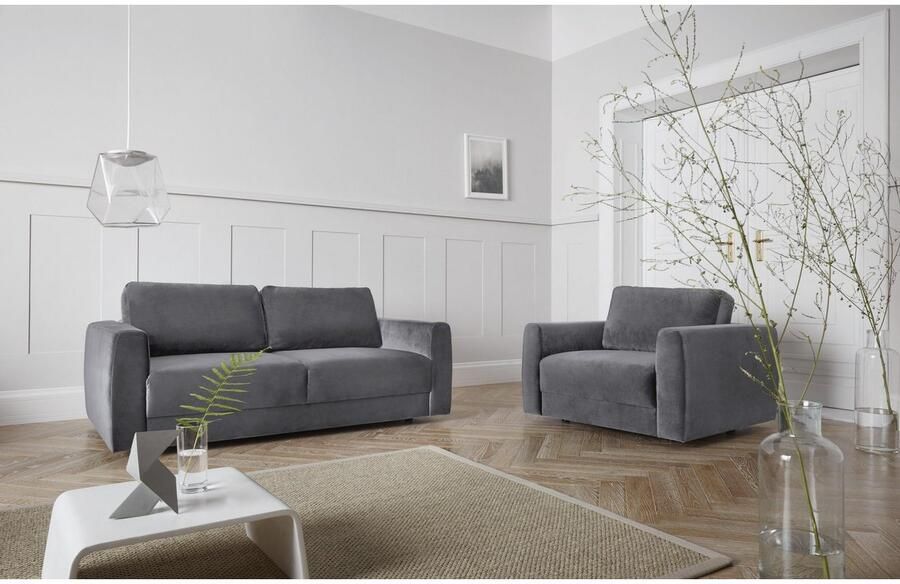 Andas 2-zitsbank Hobro in 3 stofkwaliteiten in vele kleuren design by morten georgsen