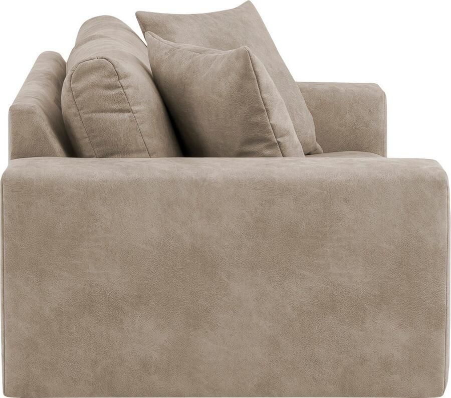 Andas 2-zitsbank SLEETLAND XXL in fluweel of vintage lederlook