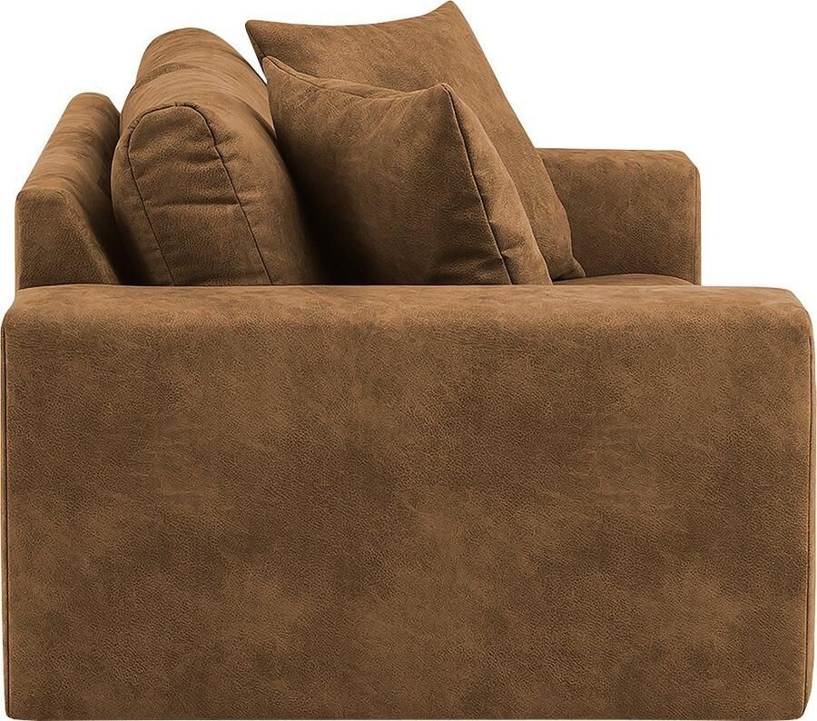 Andas 2-zitsbank SLEETLAND XXL in fluweel of vintage lederlook