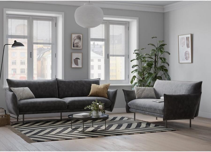 Andas 2-zitsbank Stine Bijzonder design door kussen-look en opstaande naad by Morten Georgsen