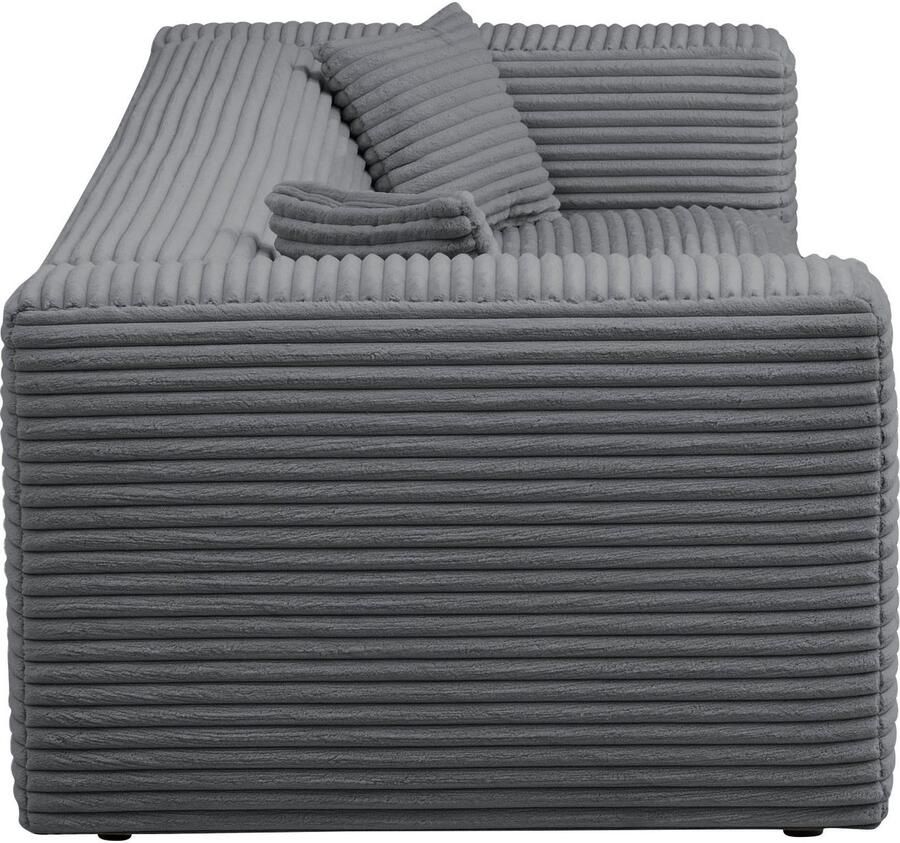 Andas 3-zitsbank BAKELS bank in cord of bouclé stof sofa in modern ontwerp comfortabele zitcomfort in 2 stoffen en 8 kleuren beschikbaar