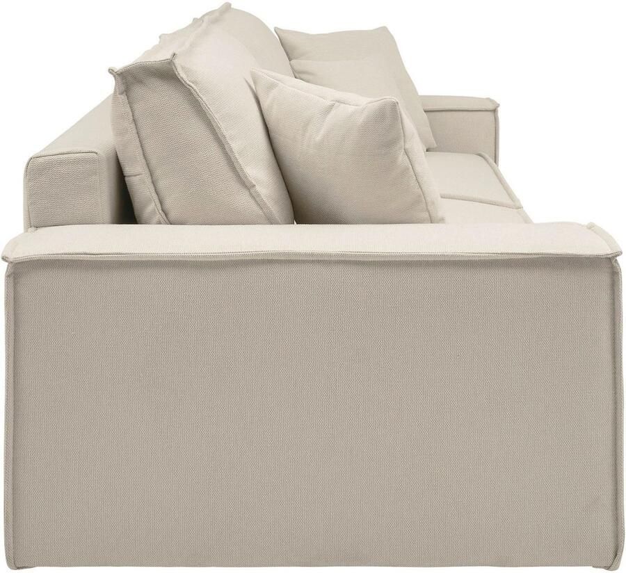 OTTO 3-zitsbank FINNLEY Slaapbank 257 cm Couch met Slaapfunctie & Bedlade beschikbaar in de stofkwaliteiten bouclé structuur fijn en mega cord