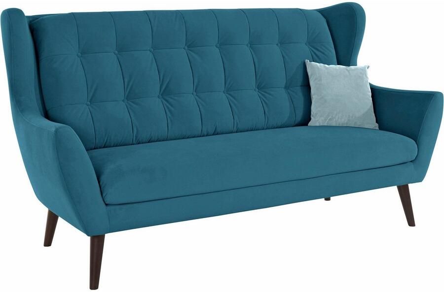 Andas 3-zitsbank Hemmink met knoopstiksels