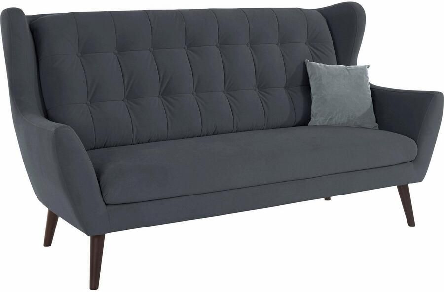 Andas 3-zitsbank Hemmink met knoopstiksels