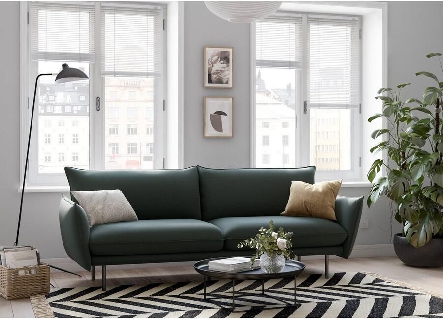 Andas 3-zitsbank Stine Bijzonder design door kussen-look en opstaande naad by Morten Georgsen