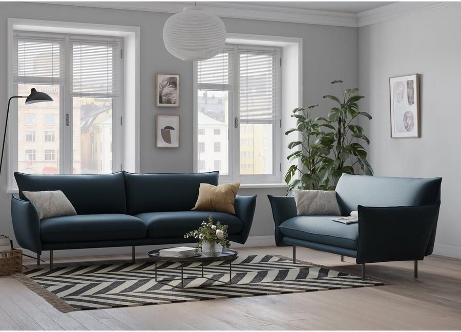 Andas 2-zitsbank Stine Bijzonder design door kussen-look en opstaande naad by Morten Georgsen