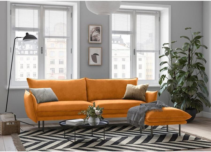 Andas 3-zitsbank Stine Bijzonder design door kussen-look en opstaande naad by Morten Georgsen