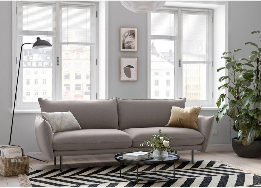 Andas 3-zitsbank Stine Bijzonder design door kussen-look en opstaande naad by Morten Georgsen