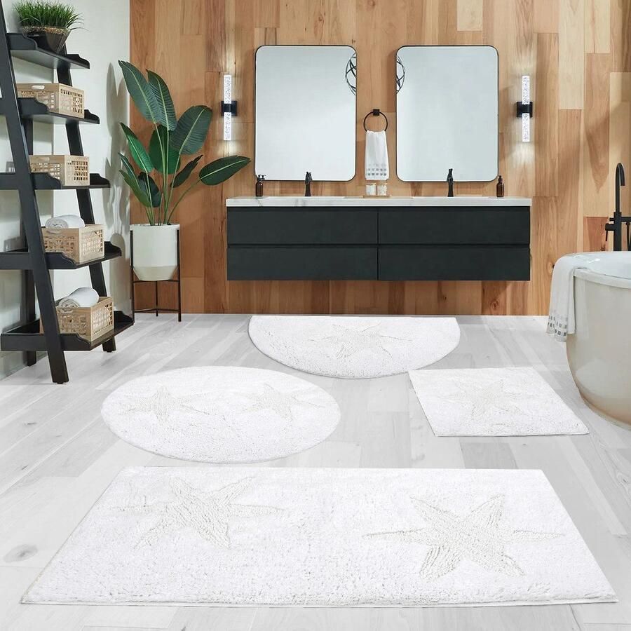 Andas Badmat Marie Badmat stermotief reliëfstructuur ook als set