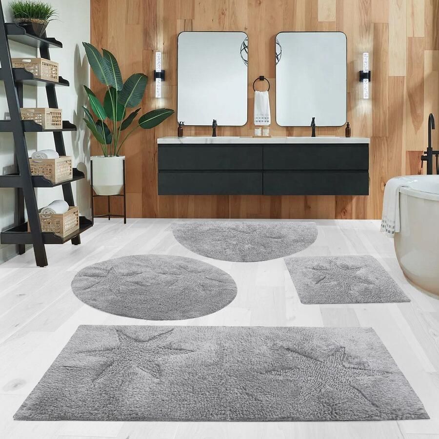 Andas Badmat Marie Badmat stermotief reliëfstructuur ook als set