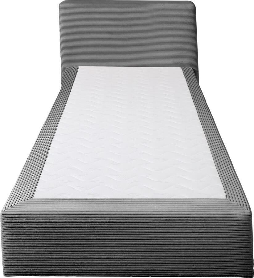 Andas Boxspring Åby In cord bekleding optioneel met en zonder matras verkrijgbaar