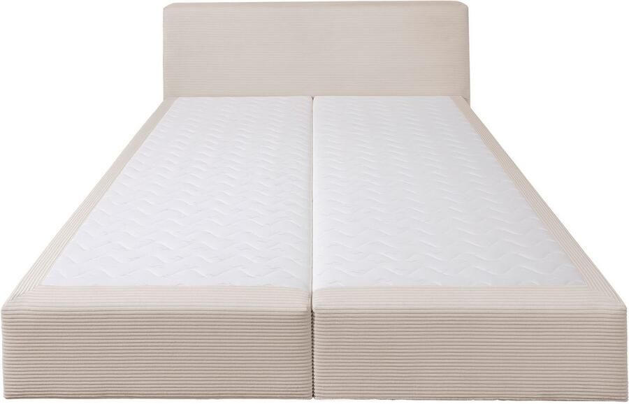 Andas Boxspring Åby In cord bekleding optioneel met en zonder matras verkrijgbaar