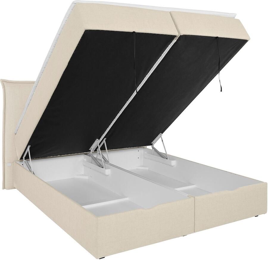 Andas Boxspring Lichtgewicht inclusief bedkist & topmatras in 4 breedten en 2 hardheden