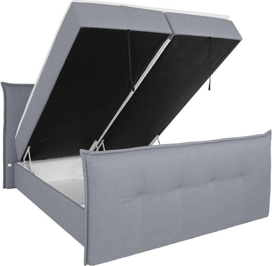 Andas Boxspring Lichtgewicht inclusief voetbord bedkist & topmatras in 4 breedten en 2 hardheden