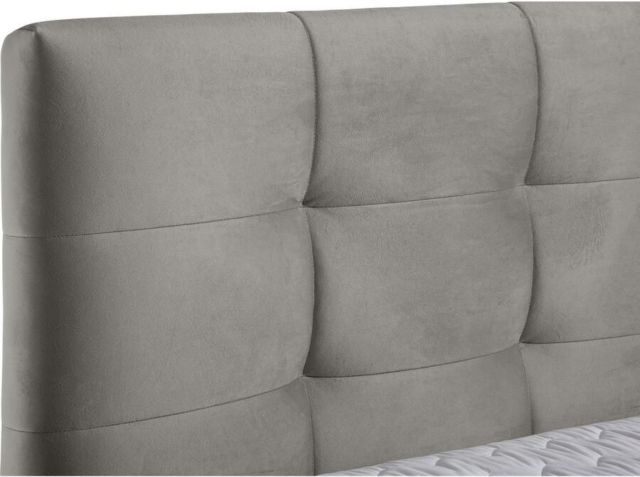 Andas Boxspring Salo XXL in fluwelige look of structuurstof 6 breedten in extra lang 220 cm 4 hardheden