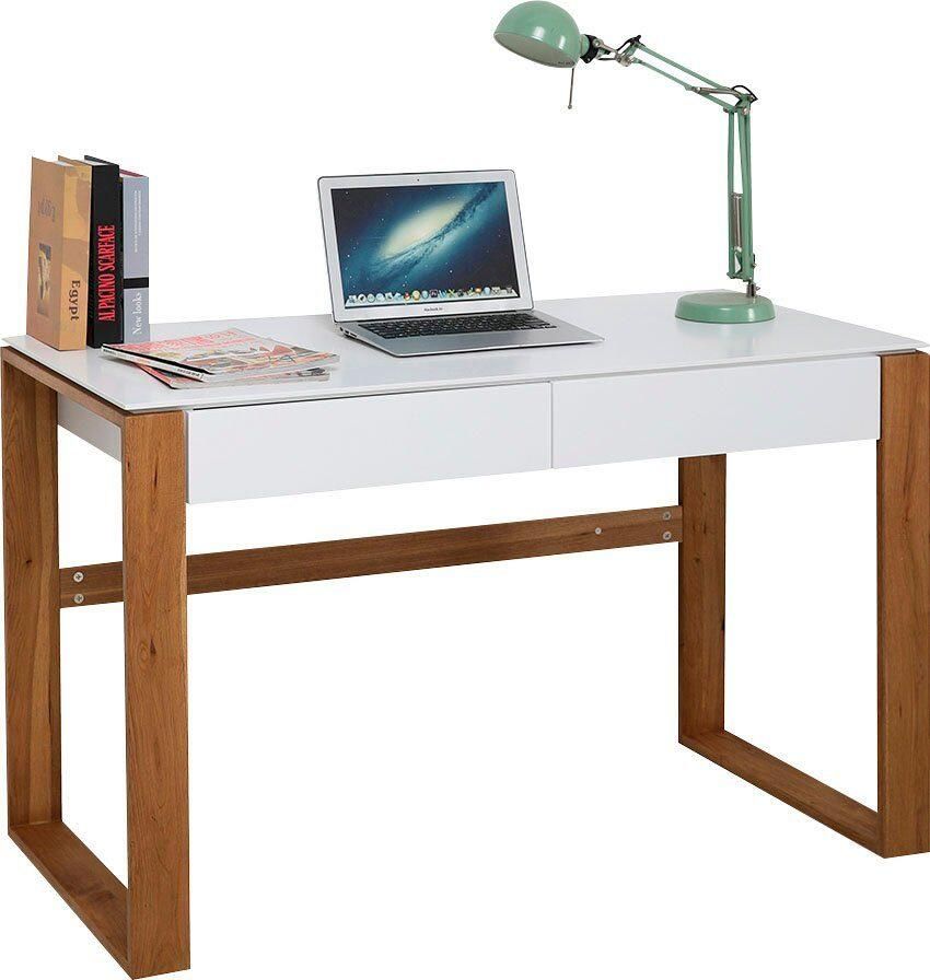 Artistiq Living Artistiq Bureau Ismael 120 x 60cm met 2 laden Wit