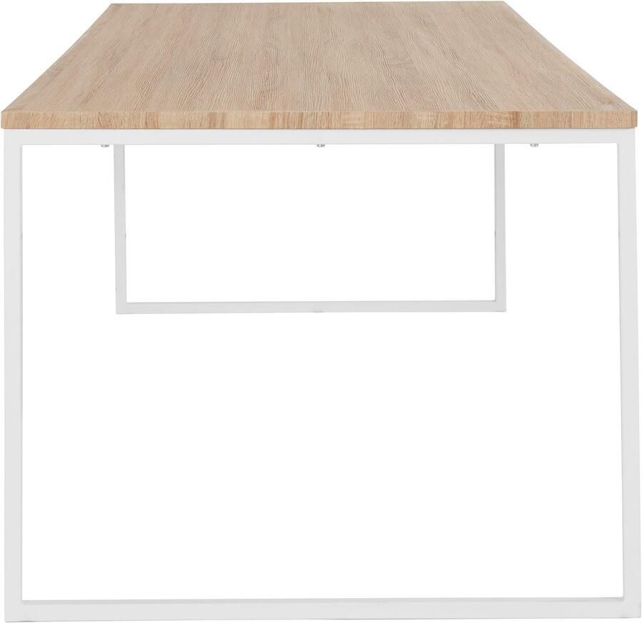 Andas Eettafel Hulsig met tafelblad in een hout-look en voelbare structuur hoogte 76 cm (1 stuk)