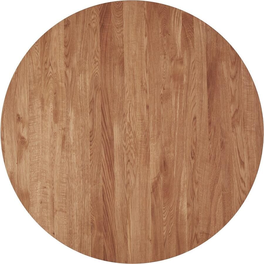 Andas Eettafel Tafelblad van massief eiken massief FSC hout onderstel van metaal