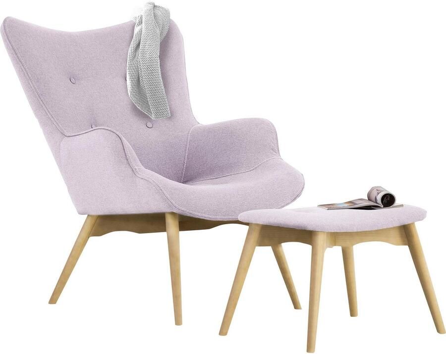 Home affaire Fauteuil Egense naar keuze met of zonder hocker