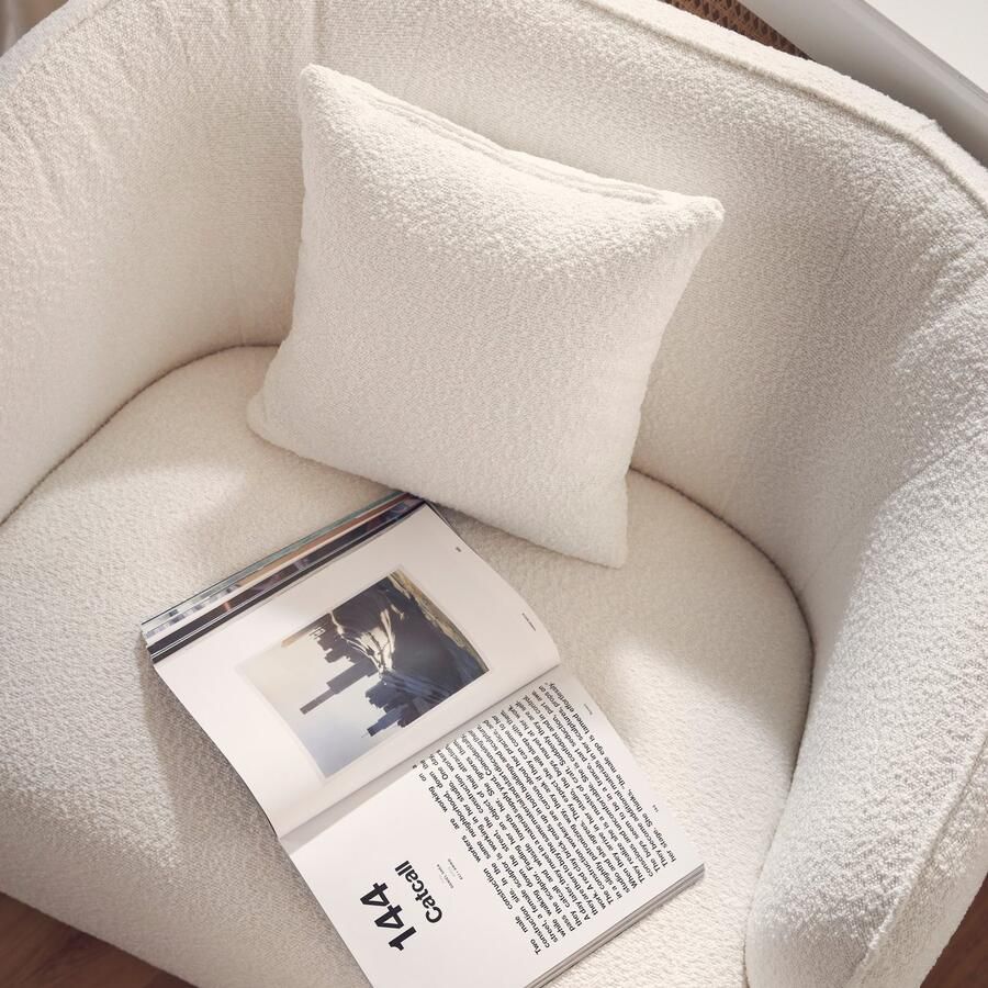 Andas Fauteuil Kreukelzone ook met bouclé-bekleding