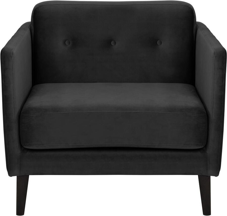 Andas Fauteuil Raadal in scandinavische look met capitonnage design by morten georgsen