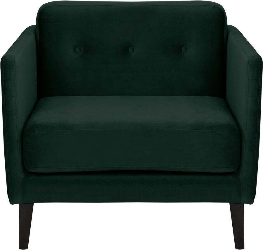 Andas Fauteuil Raadal in scandinavische look met capitonnage design by morten georgsen