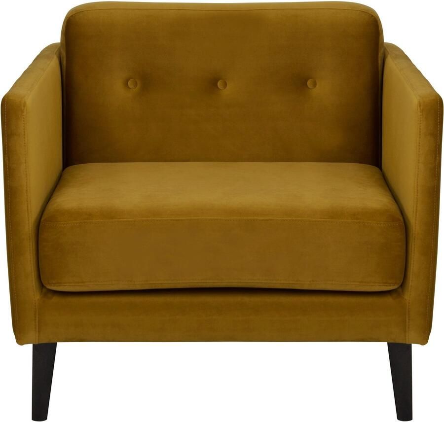 Andas Fauteuil Raadal in scandinavische look met capitonnage design by morten georgsen