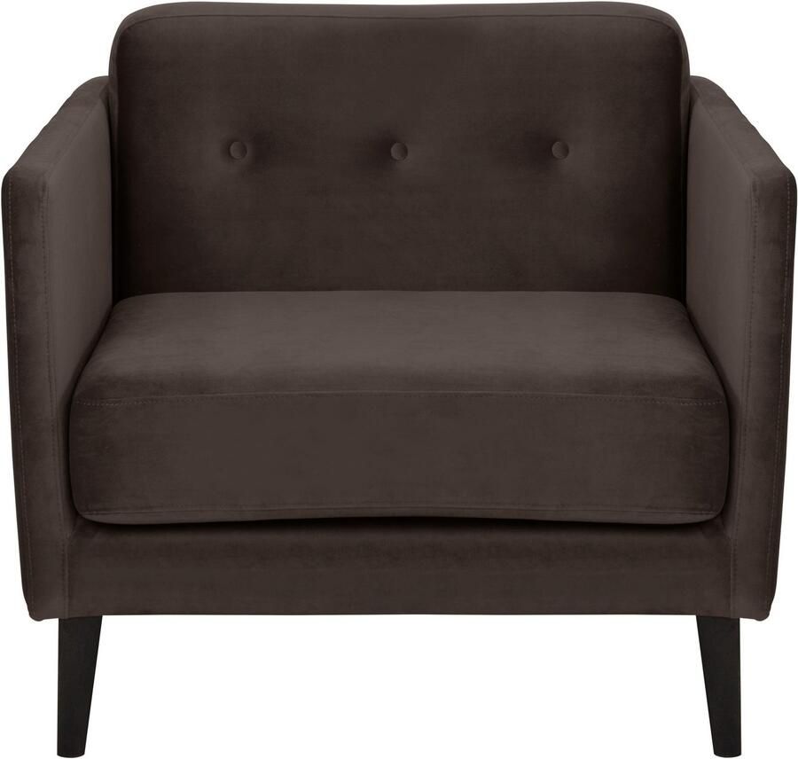 Andas Fauteuil Raadal in scandinavische look met capitonnage design by morten georgsen