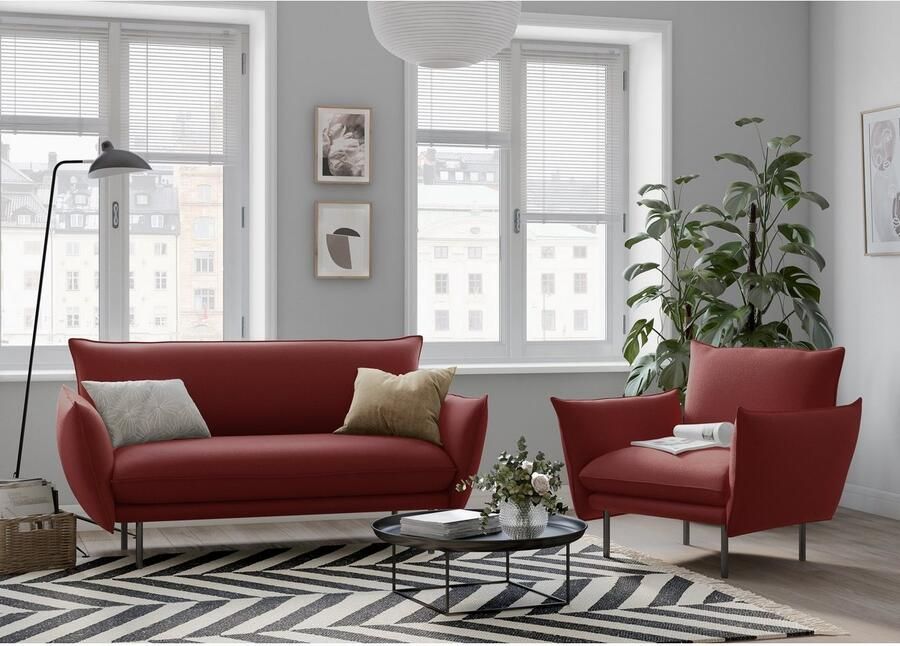 Andas 2-zitsbank Stine Bijzonder design door kussen-look en opstaande naad by Morten Georgsen