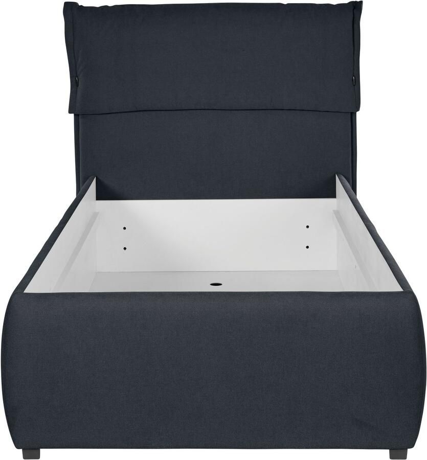 Andas Gestoffeerd bed Jenson als bedframe of met 3 matrassoorten en hardheden