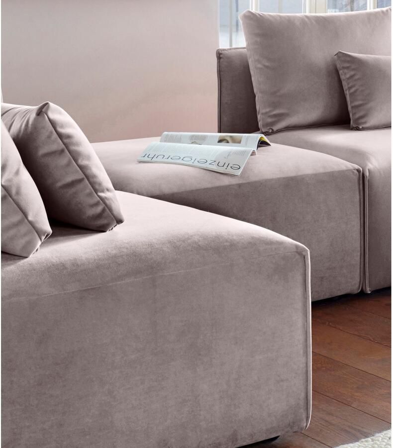 OTTO Hocker Nöre Modulair om samen te stellen in vele stofkwaliteiten en kleuren