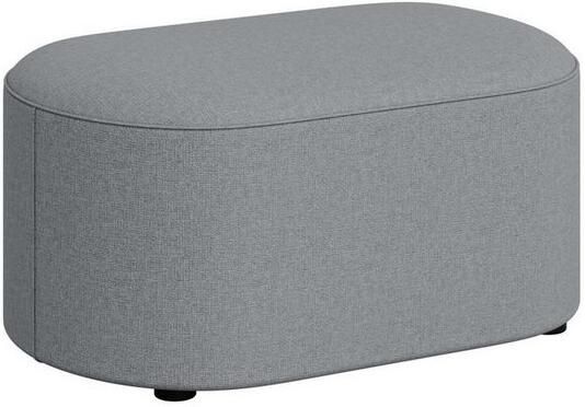 Andas Hocker Poef Tvinne met golvende vering passend bij de hoekbank ook in bouclé b d h: 90 50 44 cm