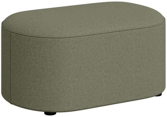 Andas Hocker Poef Tvinne met golvende vering passend bij de hoekbank ook in bouclé b d h: 90 50 44 cm