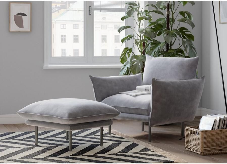 Andas Hocker Stine Bijzonder design door kussen-look en opstaande naad by Morten Georgsen