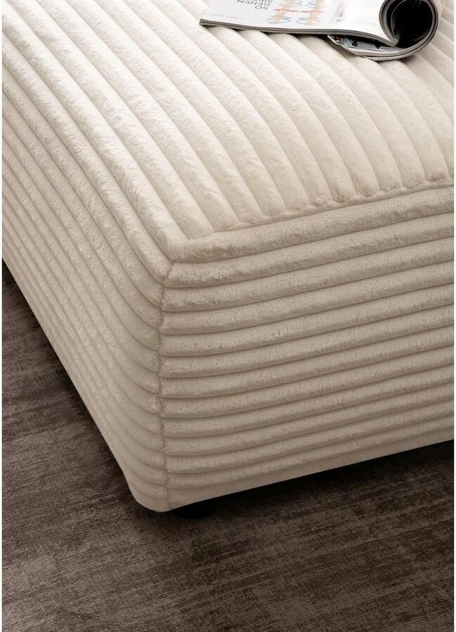 Andas Hoekbank BAKELS L-vorm in cord of bouclé stof moderne bank naar keuze chaise longue rechts links comfortabel zitcomfort