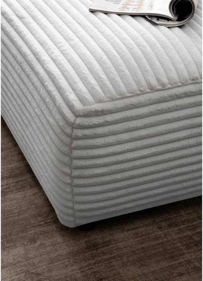 Andas Hoekbank BAKELS L-vorm in cord of bouclé stof moderne bank naar keuze chaise longue rechts links comfortabel zitcomfort