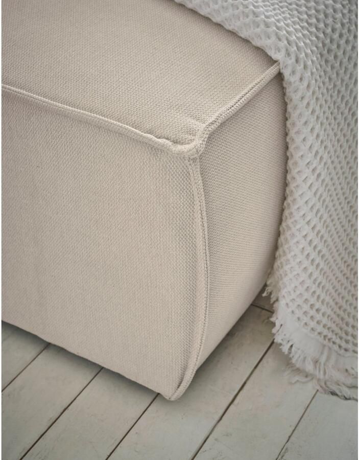 Andas Hoekbank FINNLEY Slaapbank 267 cm L-vorm met Slaapfunctie & Bedlade beschikbaar in de stofkwaliteiten bouclé structuur fijn en mega cord