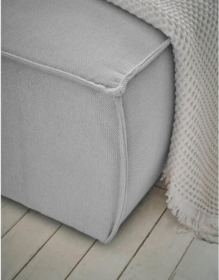 Andas Hoekbank FINNLEY Slaapbank 267 cm L-vorm met Slaapfunctie & Bedlade beschikbaar in de stofkwaliteiten bouclé structuur fijn en mega cord