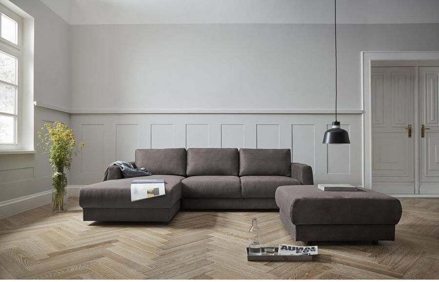 Andas Hoekbank Hobro L-vorm in 3 stofkwaliteiten in vele kleuren design by morten georgsen (2-delig)